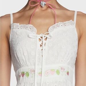 Dollskill strawberry shortcake maxi dress size small dolls kill